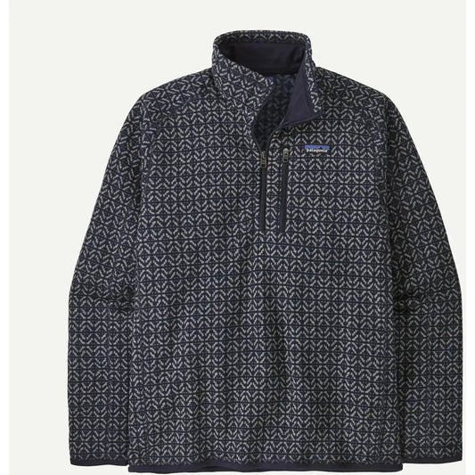 Patagonia Men's Better Sweater 1/4 Zip-Men's - Clothing - Tops-Patagonia-Scales: Sunken Blue-M-Appalachian Outfitters