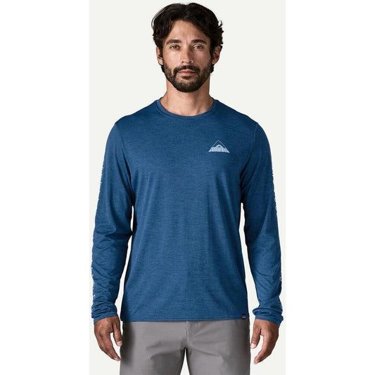Patagonia Men's Long Sleeve Cap Cool Daily Graphic Shirt - Lands-Men's - Clothing - Tops-Patagonia-Appalachian Outfitters