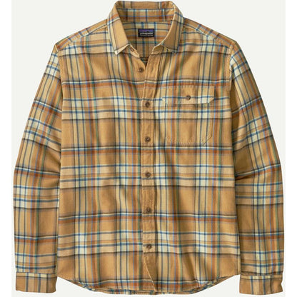 Patagonia Men's Long Sleeve Cotton in Conversion LW Fjord Flannel Shirt-Men's - Clothing - Tops-Patagonia-Daydream: Beeswax Tan-M-Appalachian Outfitters