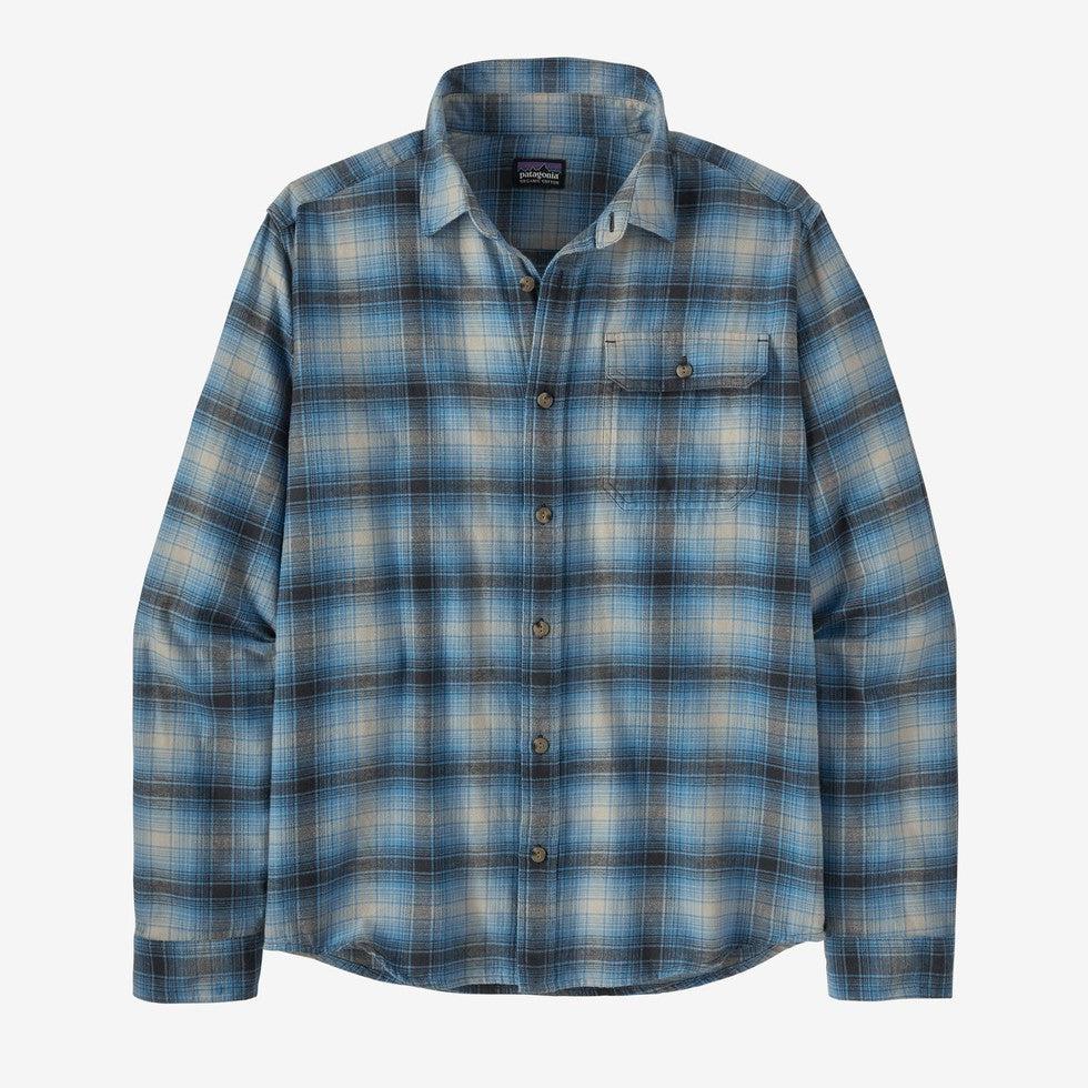 Men's L/S Cotton in Conversion LW Fjord Flannel Shirt-Men's - Clothing - Tops-Patagonia-Avant: Blue Bird-S-Appalachian Outfitters