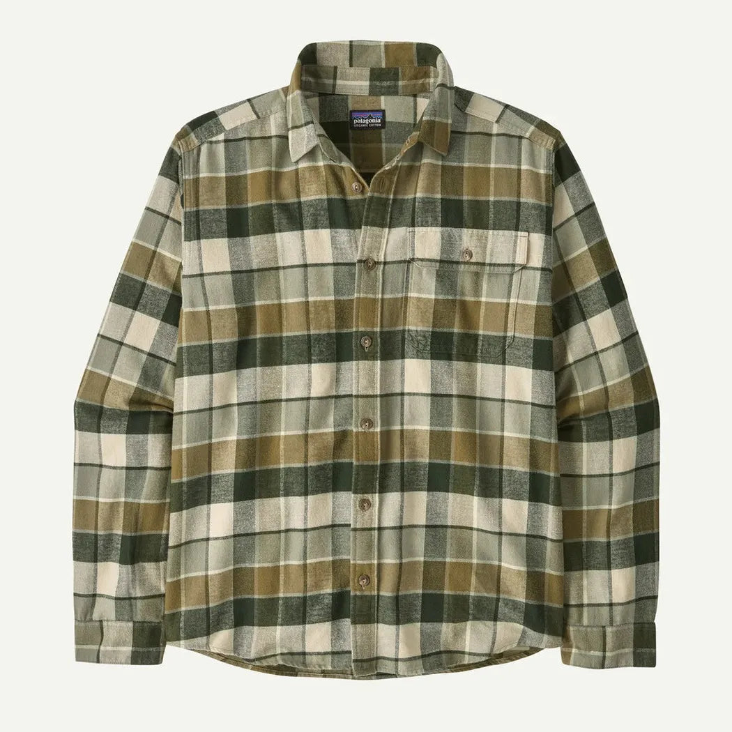 Patagonia Men's Long Sleeve Cotton in Conversion Light Weight Fjord Flannel Shirt-Men's - Clothing - Tops-Patagonia-Appalachian Outfitters