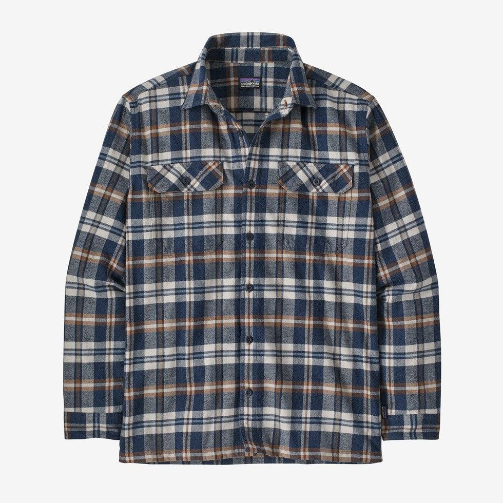 Men's Long Sleeve Organic Cotton MW Fjord Flannel Shirt-Men's - Clothing - Tops-Patagonia-FINN-M-Appalachian Outfitters