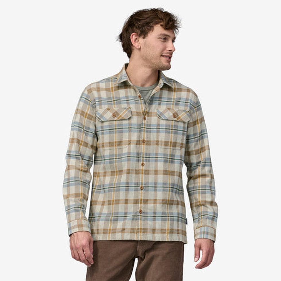 Men's Long Sleeve Organic Cotton MW Fjord Flannel Shirt-Men's - Clothing - Tops-Patagonia-Appalachian Outfitters
