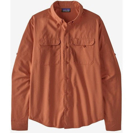Patagonia Men's Long Sleeve Self Guided Hike Shirt-Men's - Clothing - Tops-Patagonia-Sienna Clay-M-Appalachian Outfitters