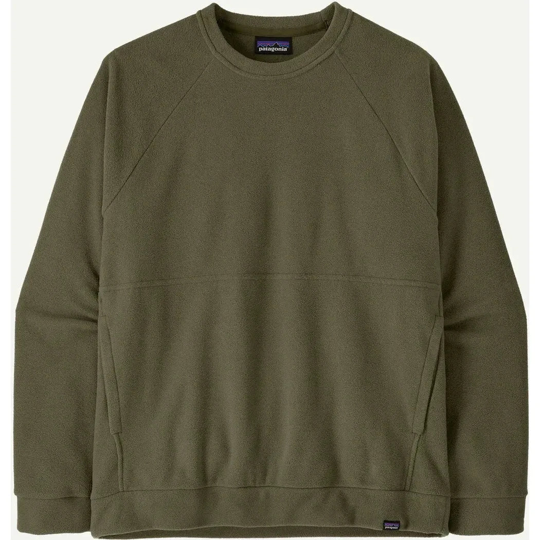 Patagonia Men's Micro D Crewneck-Men's - Clothing - Tops-Patagonia-Basin Green-M-Appalachian Outfitters