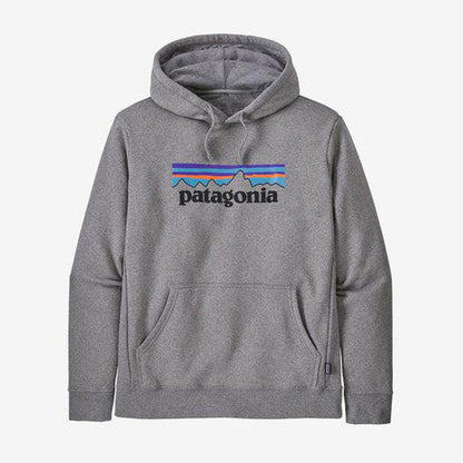 Men's P-6 Logo Uprisal Hoody-Men's - Clothing - Tops-Patagonia-Gravel Heather-M-Appalachian Outfitters