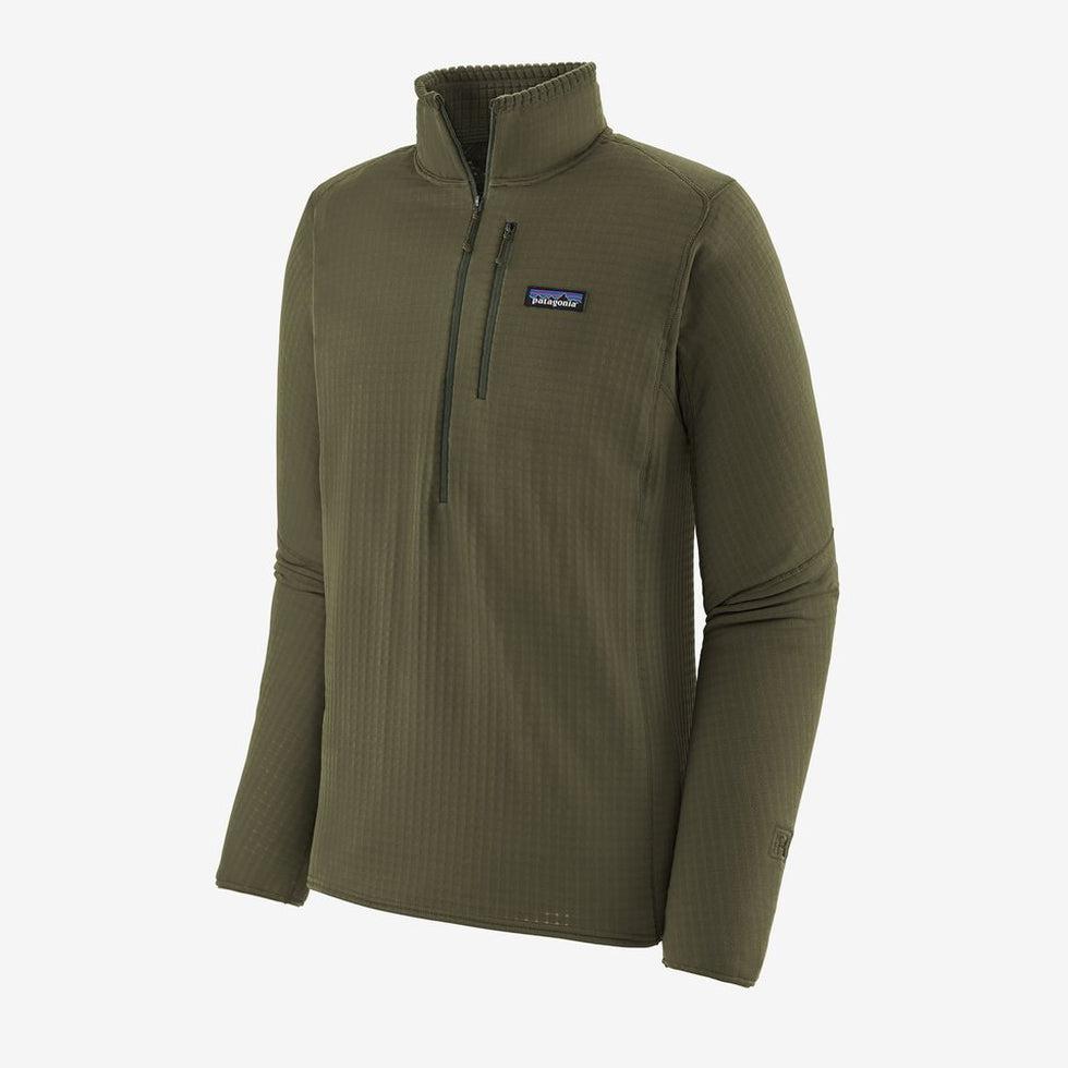 Men's R1 Fleece Pullover-Men's - Clothing - Tops-Patagonia-Basin Green-M-Appalachian Outfitters