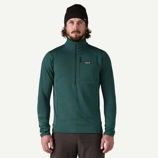 Patagonia Men's R1 P/O-Men's - Clothing - Tops-Patagonia-Cascade Green-M-Appalachian Outfitters