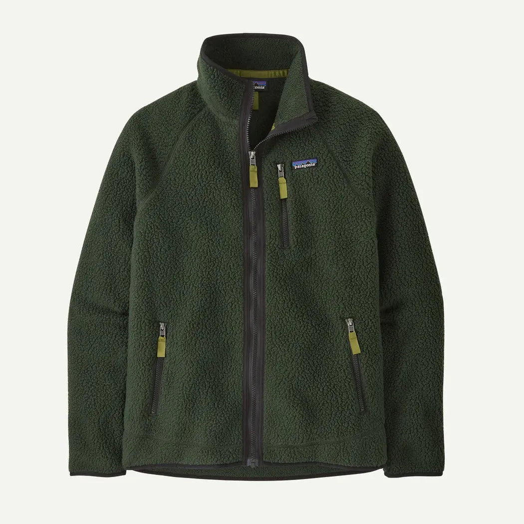 Patagonia Men's Retro Pile Jacket-Men's - Clothing - Jackets & Vests-Patagonia-Old Growth Green-M-Appalachian Outfitters