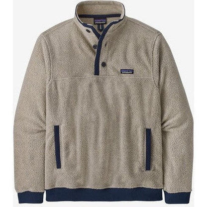 Men's Shearling Button Pullover-Men's - Clothing - Tops-Patagonia-Natural-M-Appalachian Outfitters