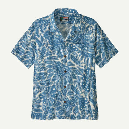Patagonia Men's Tidal Threads Camp Shirt-Men's - Clothing - Tops-Patagonia-Bees and Flowers: Still Blue-M-Appalachian Outfitters