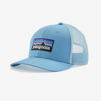 P-6 Logo Trucker Hat-Accessories - Hats - Unisex-Patagonia-Lago Blue-Appalachian Outfitters