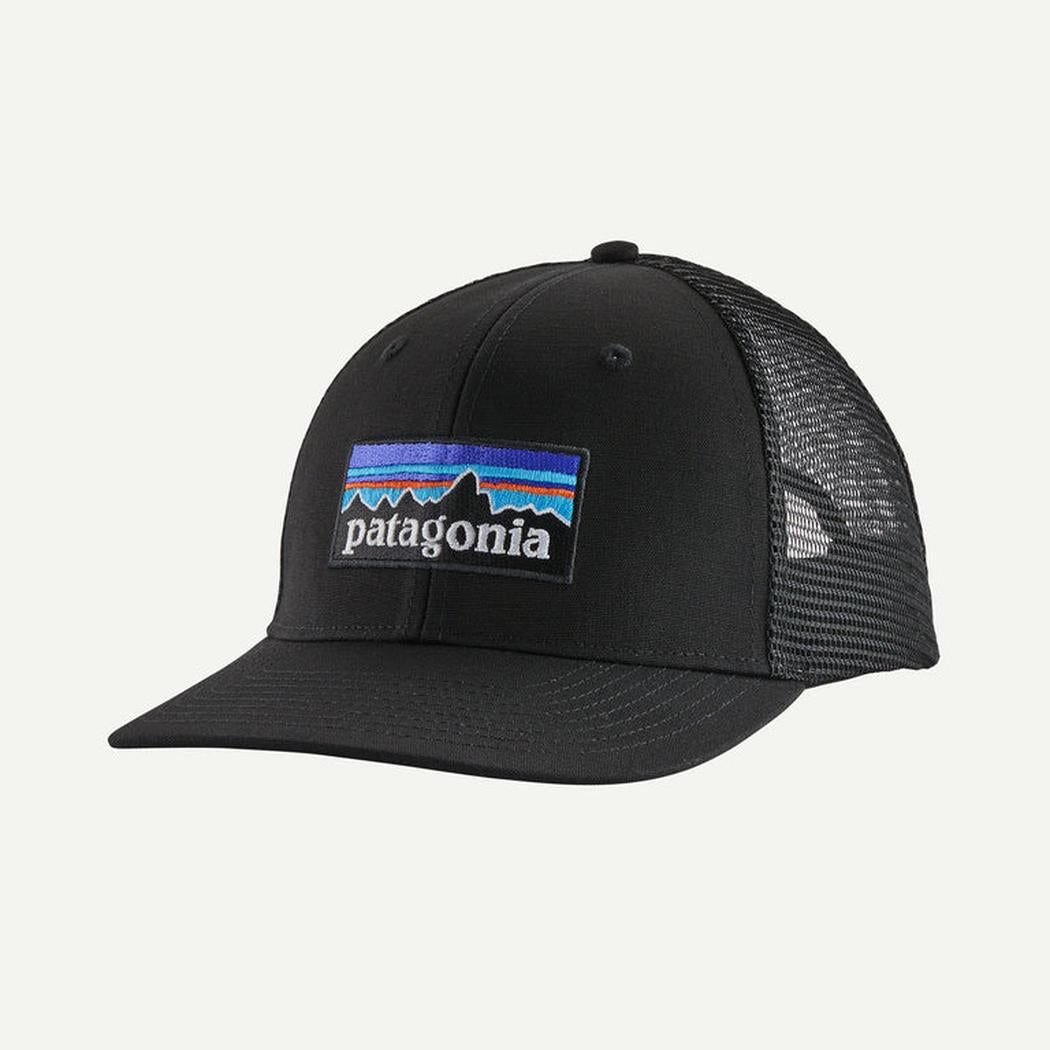 Patagonia P-6 Logo Trucker Hat-Accessories - Hats - Unisex-Patagonia-Black-Appalachian Outfitters