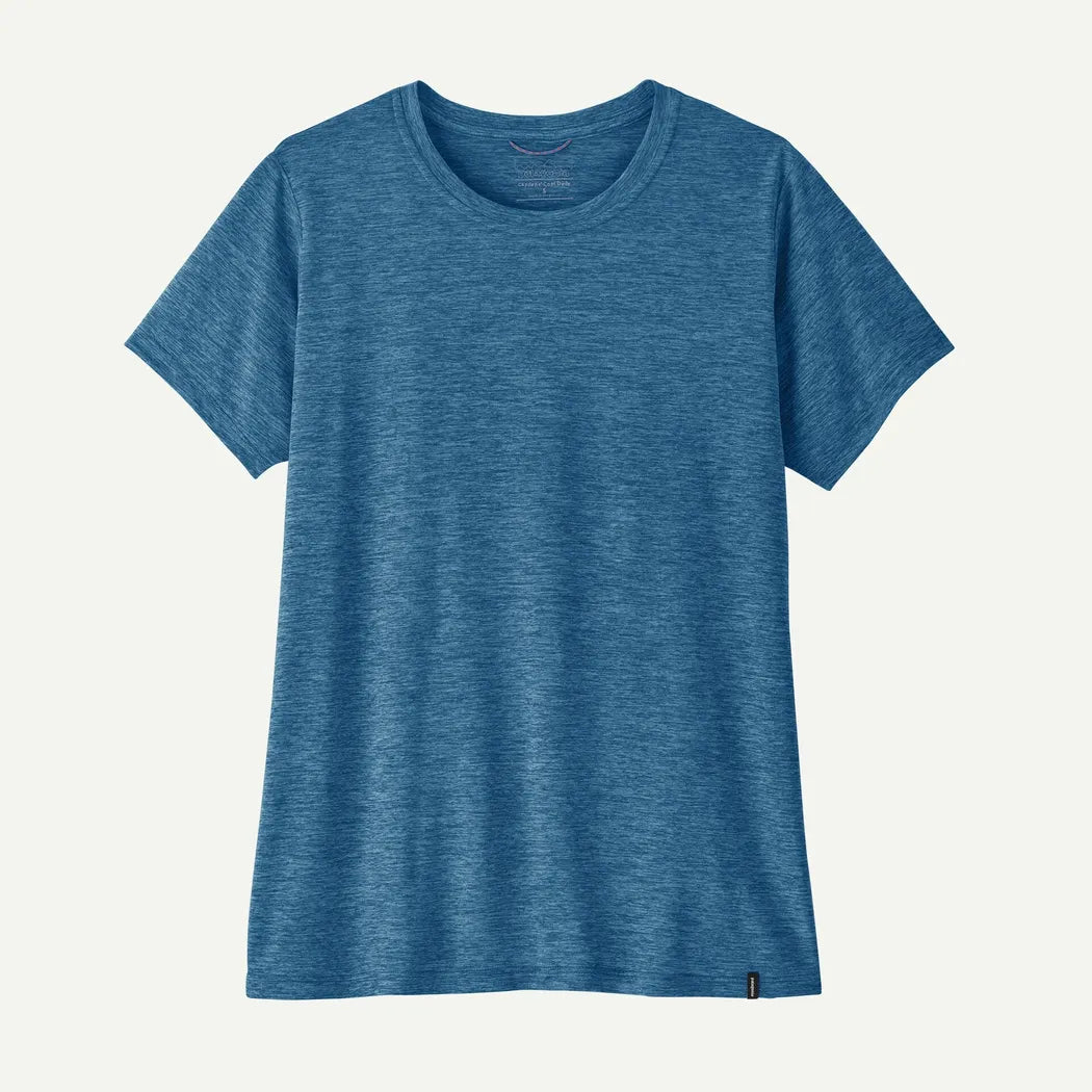 Patagonia Women's Cap Cool Daily Shirt-Women's - Clothing - Tops-Patagonia-Aquatic Blue - Light Aquatic Blue X-Dye-S-Appalachian Outfitters