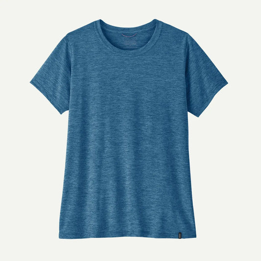Patagonia Women's Cap Cool Daily Shirt-Women's - Clothing - Tops-Patagonia-Aquatic Blue - Light Aquatic Blue X-Dye-S-Appalachian Outfitters