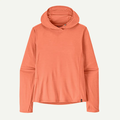 Patagonia Women's Cap Cool Sun Hoody-Women's - Clothing - Tops-Patagonia-Mellow Melon - Peach Sherbet X-Dye-S-Appalachian Outfitters