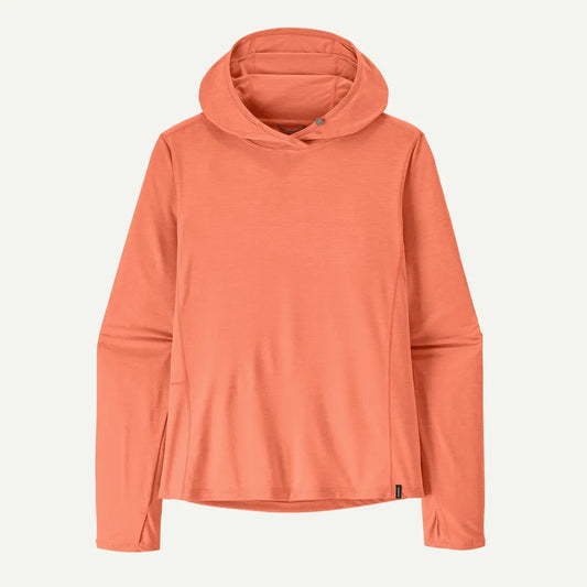 Patagonia Women's Cap Cool Sun Hoody-Women's - Clothing - Tops-Patagonia-Mellow Melon - Peach Sherbet X-Dye-S-Appalachian Outfitters