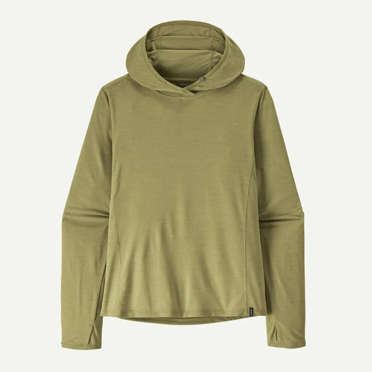 Patagonia Women's Cap Cool Sun Hoody-Women's - Clothing - Tops-Patagonia-Gumtree Green - Light Gumtree Green X-Dye-S-Appalachian Outfitters