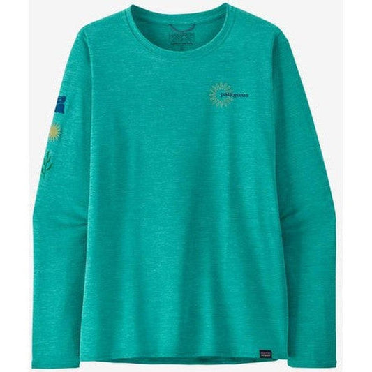 Patagonia Women's Long Sleeve Cap Cool Daily Graphic-Women's - Clothing - Tops-Patagonia-Channel Islands: Subtidal Blue X-Dye-S-Appalachian Outfitters