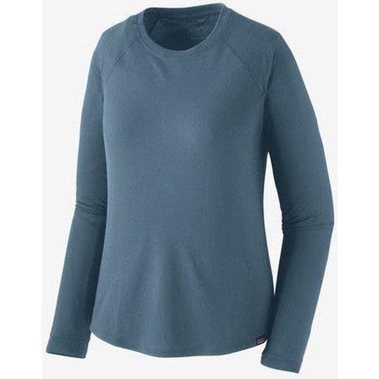 Patagonia Women's Long Sleeve Cap Cool Trail Shirt-Women's - Clothing - Tops-Patagonia-Utility Blue-S-Appalachian Outfitters