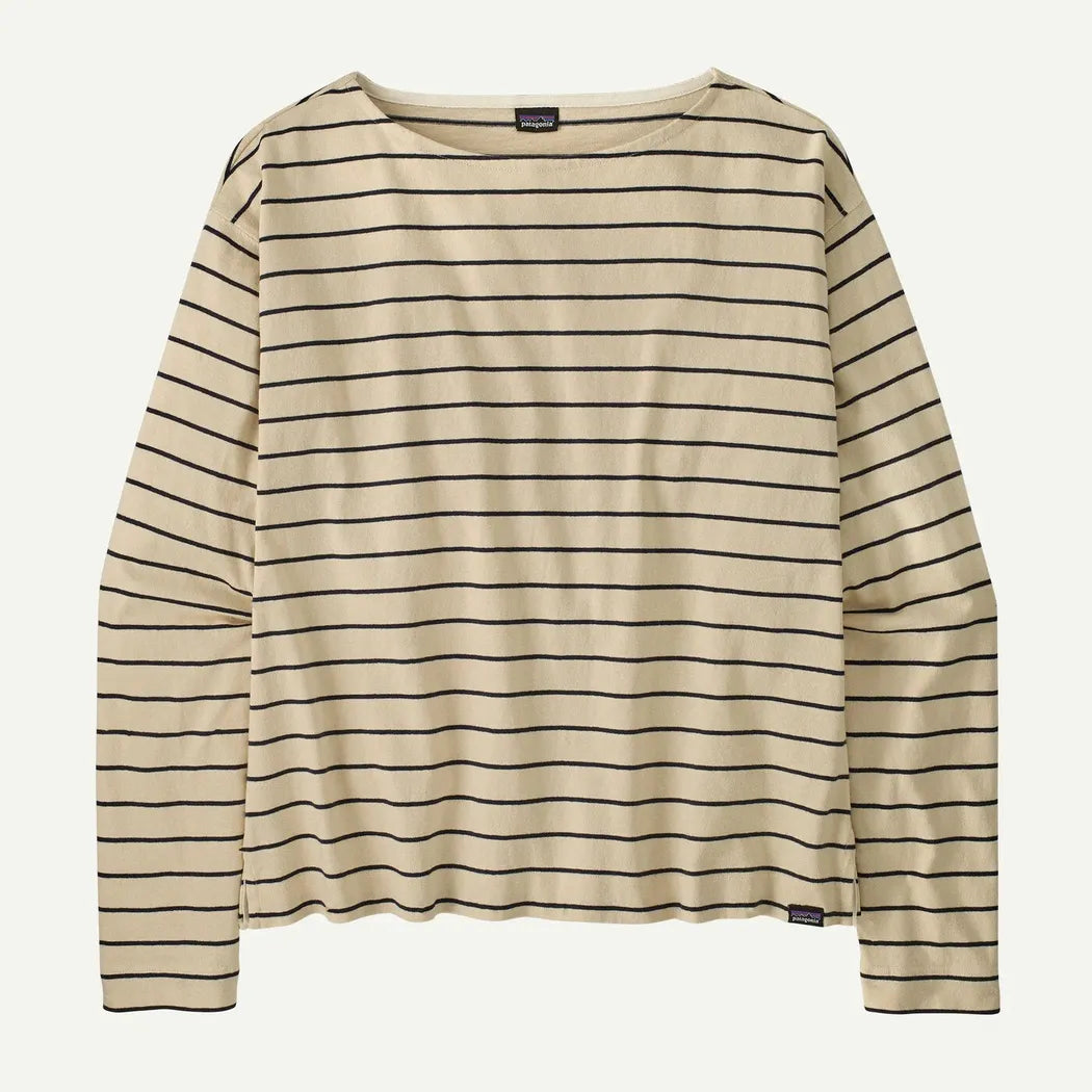 Patagonia Women's Long Sleeve Mariner Top-Women's - Clothing - Tops-Patagonia-Boat Stripe: Sunken Blue-S-Appalachian Outfitters