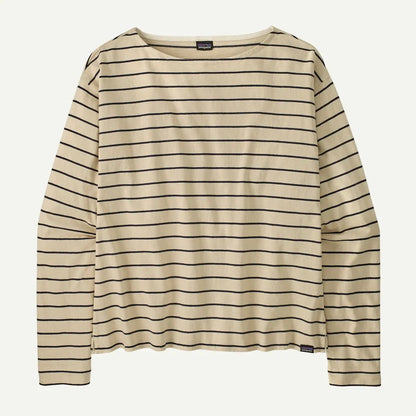 Patagonia Women's Long Sleeve Mariner Top-Women's - Clothing - Tops-Patagonia-Boat Stripe: Sunken Blue-S-Appalachian Outfitters