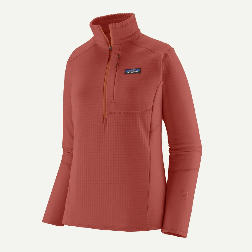 Patagonia Women's R1 P/O-Women's - Clothing - Tops-Patagonia-Potters Red-S-Appalachian Outfitters
