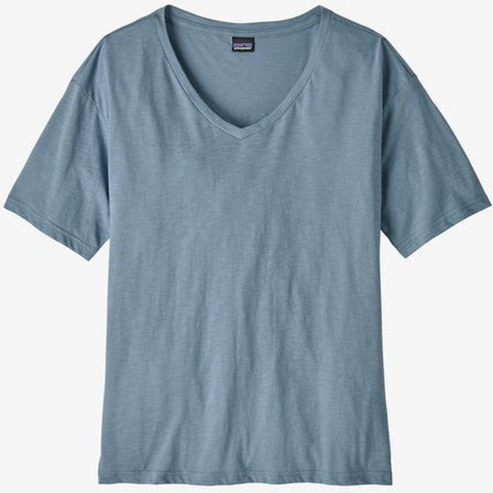 Patagonia Women's Short Sleeve Mainstay Top-Women's - Clothing - Tops-Patagonia-LightPlumeGrey-S-Appalachian Outfitters