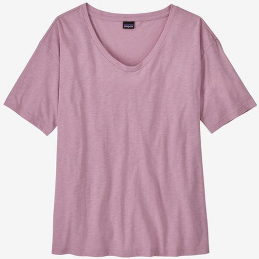 Patagonia Women's Short Sleeve Mainstay Top-Women's - Clothing - Tops-Patagonia-Milkweed Mauve-S-Appalachian Outfitters