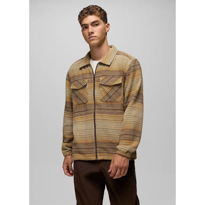 Prana Men's Heritage Zip Flannel-Men's - Clothing - Tops-Prana-Dark Roast-M-Appalachian Outfitters