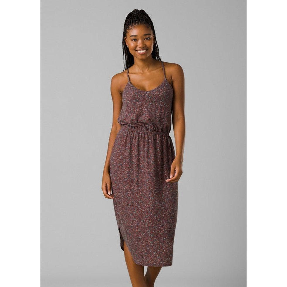 Women's Alya Dress-Women's - Clothing - Skirts/Skorts-Prana-Cacao Alotta Dots-S-Appalachian Outfitters