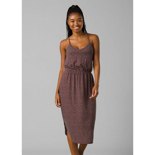 Women's Alya Dress-Women's - Clothing - Skirts/Skorts-Prana-Cacao Alotta Dots-S-Appalachian Outfitters