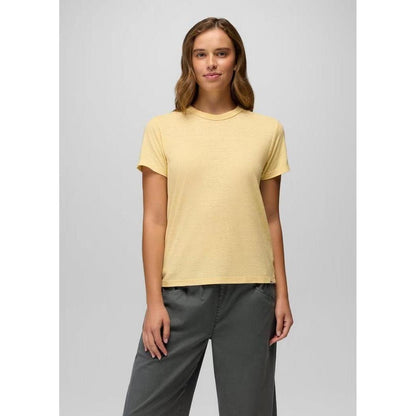 Prana Women's Cozy Up Short Sleeve Crew-Women's - Clothing - Tops-Prana-Vanilla Bean-S-Appalachian Outfitters