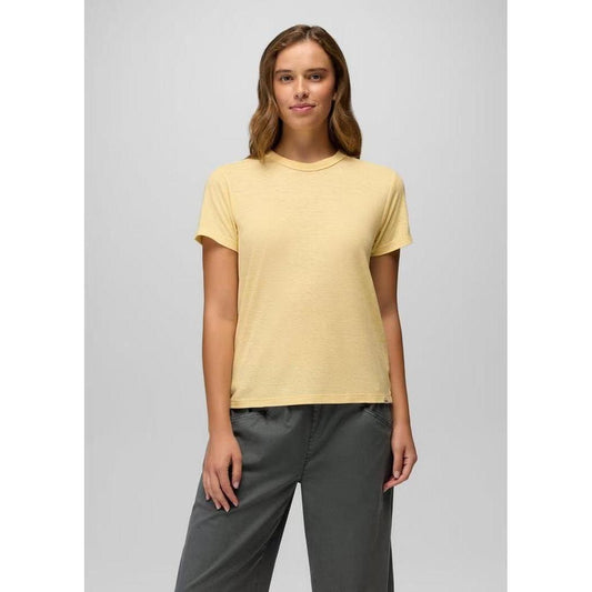 Prana Women's Cozy Up Short Sleeve Crew-Women's - Clothing - Tops-Prana-Vanilla Bean-S-Appalachian Outfitters