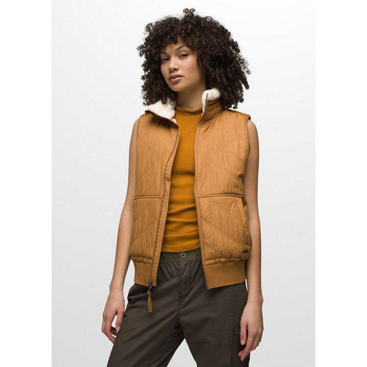 Women's Esla Vest-Women's - Clothing - Jackets & Vests-Prana-Camel-S-Appalachian Outfitters