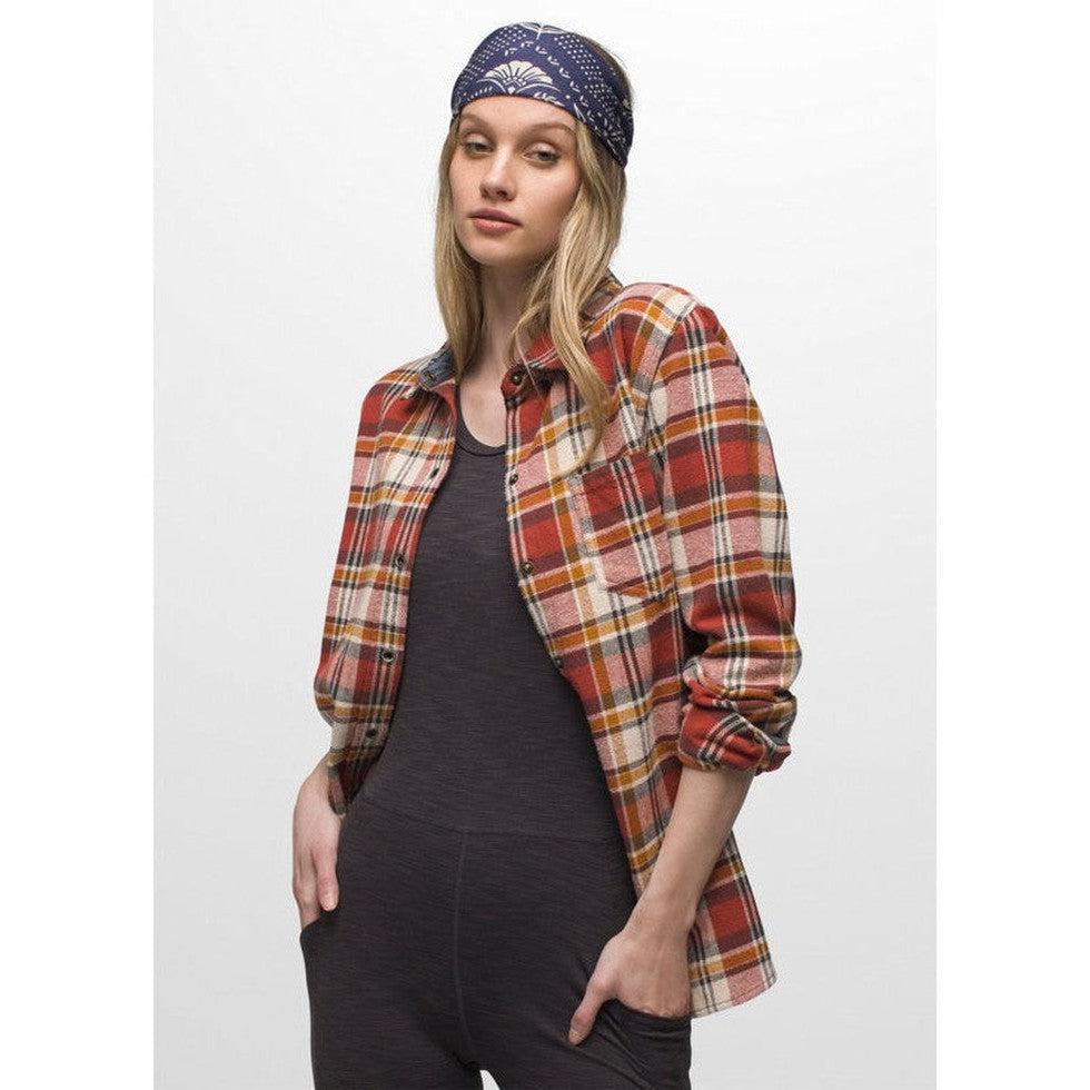 Women's Golden Canyon Flannel-Women's - Clothing - Jackets & Vests-Prana-Rust-S-Appalachian Outfitters