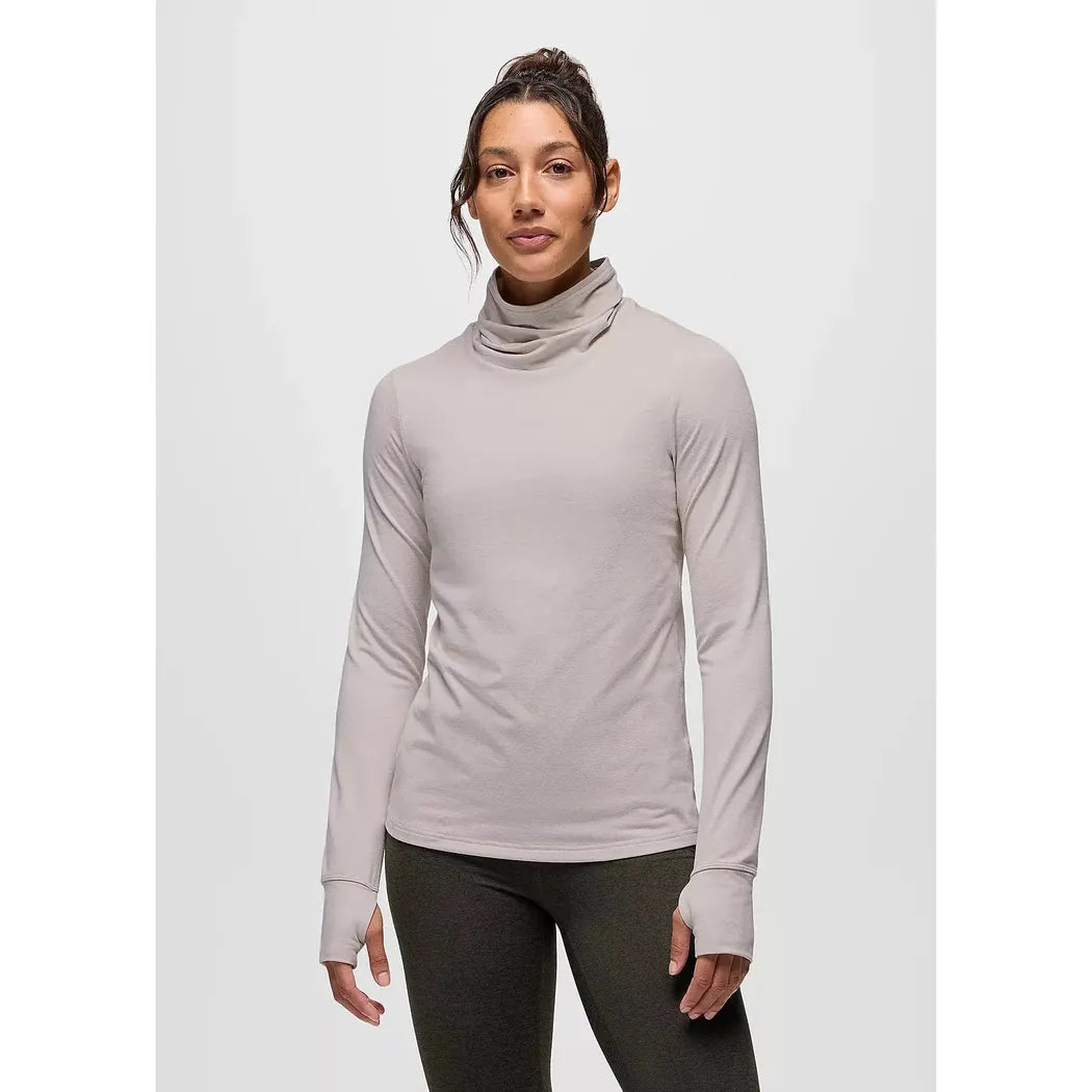 Prana Women's Ice Flow Long Sleeve-Women's - Clothing - Tops-Prana-Almond Heather-S-Appalachian Outfitters