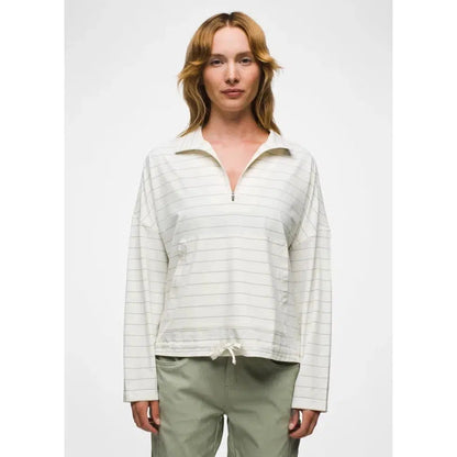 Prana Women's Railay Pullover-Women's - Clothing - Tops-Prana-Canvas Stripe-S-Appalachian Outfitters