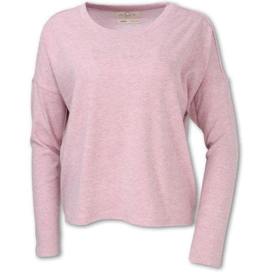 Cropped Crew Sweatshirt-Women's - Clothing - Tops-Purnell-Pink-S-Appalachian Outfitters