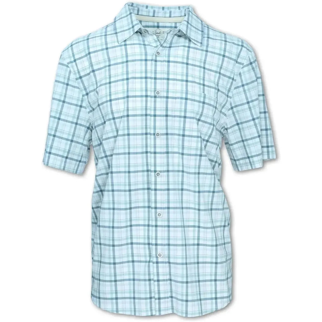 Purnell Men's 4-Way Quick Dry Stretch Check Shirt-Men's - Clothing - Tops-Purnell-Green-M-Appalachian Outfitters