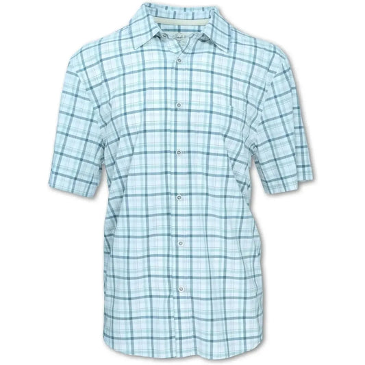 Purnell Men's 4-Way Quick Dry Stretch Check Shirt-Men's - Clothing - Tops-Purnell-Green-M-Appalachian Outfitters