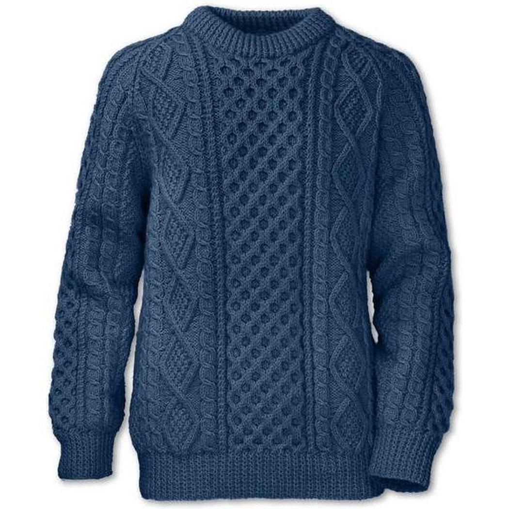 Purnell Men's Fisherman Wool Blend Sweater-Men's - Clothing - Tops-Purnell-Navy-M-Appalachian Outfitters
