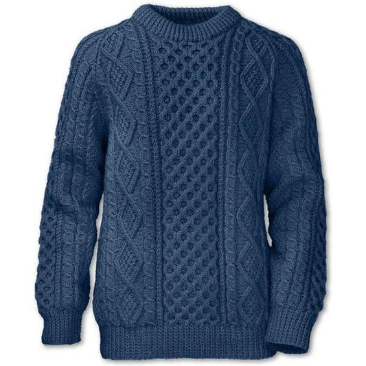 Purnell Men's Fisherman Wool Blend Sweater-Men's - Clothing - Tops-Purnell-Navy-M-Appalachian Outfitters