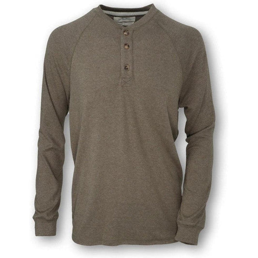 Men's Jersey Knit Henley-Men's - Clothing - Tops-Purnell-Taupe-M-Appalachian Outfitters