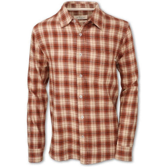 Men's Plaid Flannel-Men's - Clothing - Tops-Purnell-Rust-M-Appalachian Outfitters