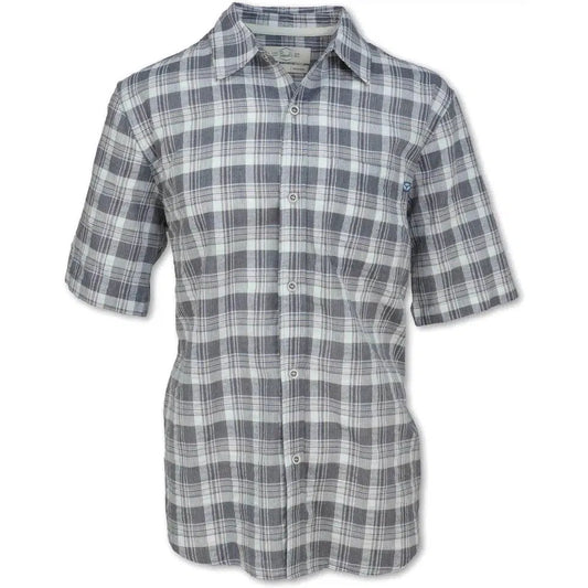 Purnell Men's Seersucker Plaid Shirt-Men's - Clothing - Tops-Purnell-Blue-M-Appalachian Outfitters