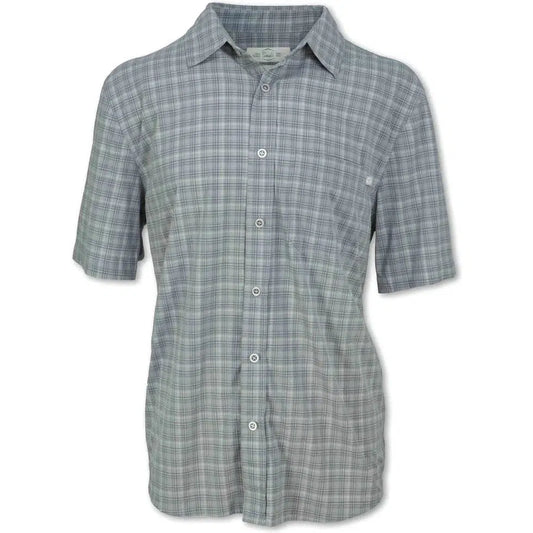 Purnell Men's Short Sleeve 4-Way Stretch Quick Dry Shirt-Men's - Clothing - Tops-Purnell-Grey-M-Appalachian Outfitters