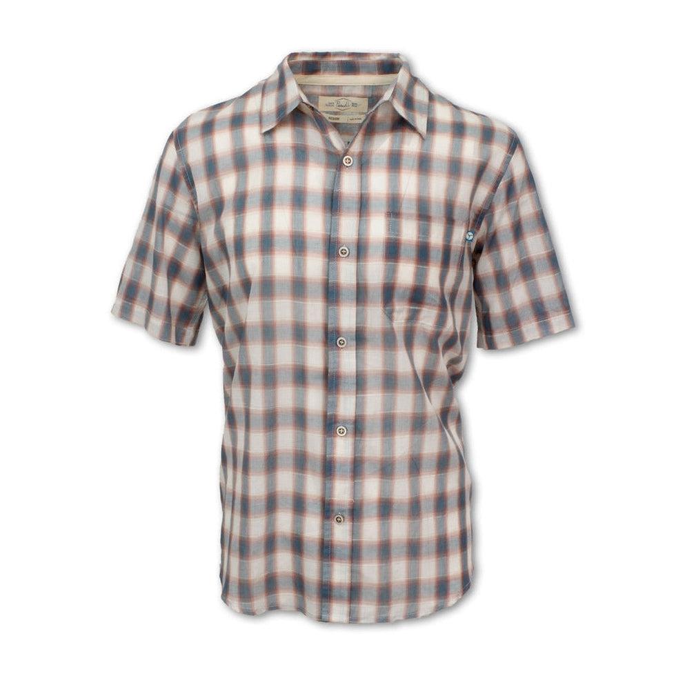 Men's Short-Sleeved Madras-Men's - Clothing - Tops-Purnell-Teal-M-Appalachian Outfitters