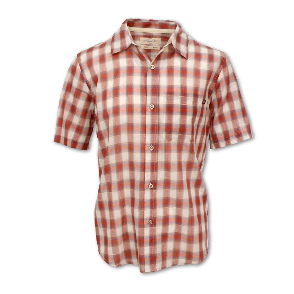 Men's Short-Sleeved Madras-Men's - Clothing - Tops-Purnell-Red-M-Appalachian Outfitters