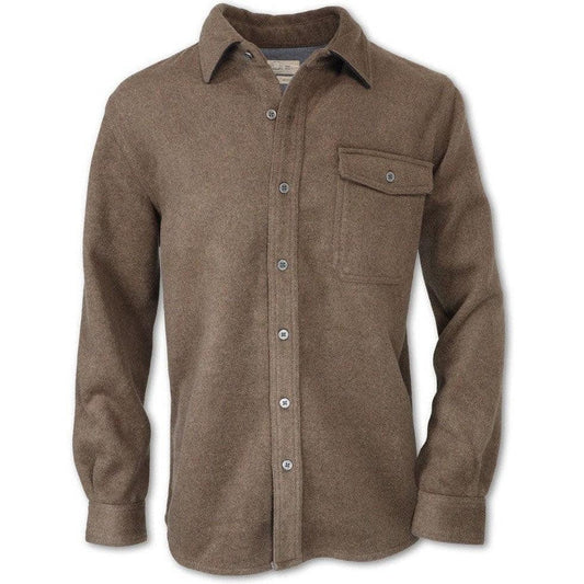Men's Wool Blend Workshirt-Men's - Clothing - Tops-Purnell-Brown-M-Appalachian Outfitters